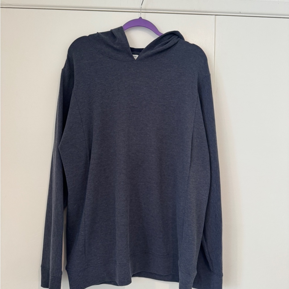 Tommy John Men’s Xxl Lightweight Knit Hoodie | Navy | Cozy Lounge